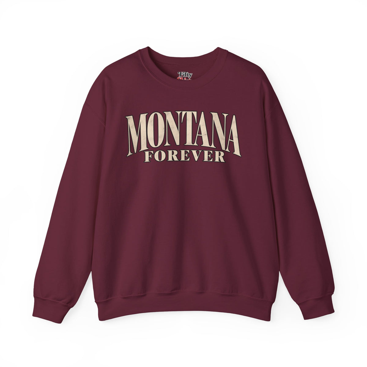 Montana Forever Unisex Crewneck Sweatshirt State Name Graphic