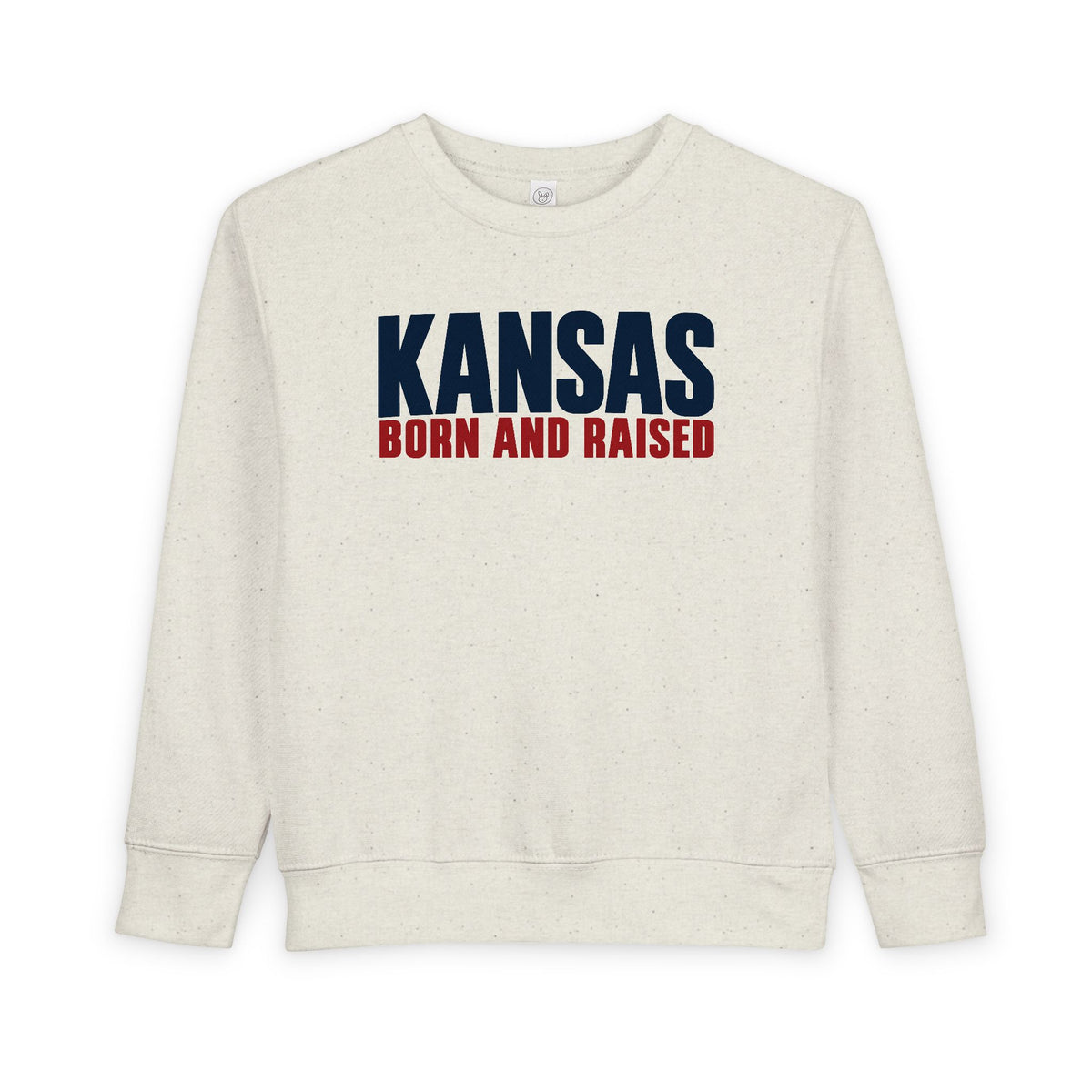 Kansas Born and Raised Modern Heritage Unisex Toddler Sweatshirt
