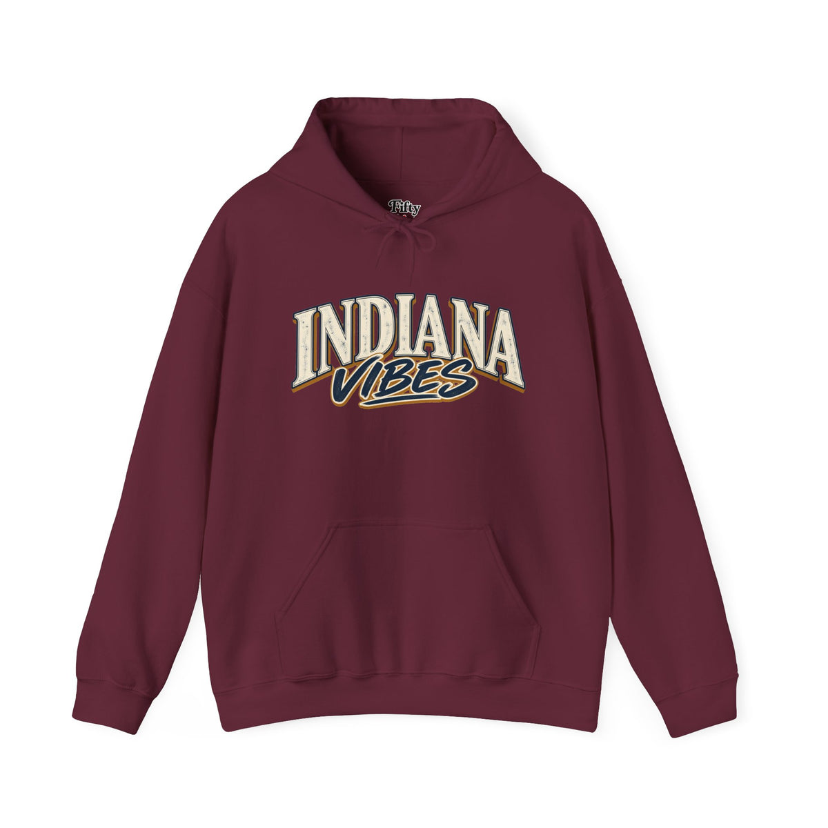 Indiana Vibes Unisex Hoodie State Name Graphic