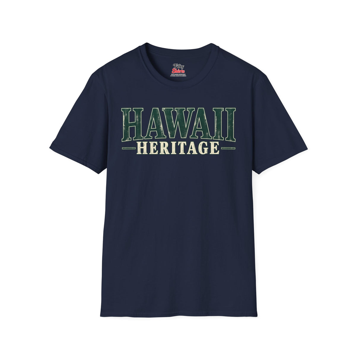 Hawaii Heritage Unisex Softstyle T Shirt State Name Graphic Tee