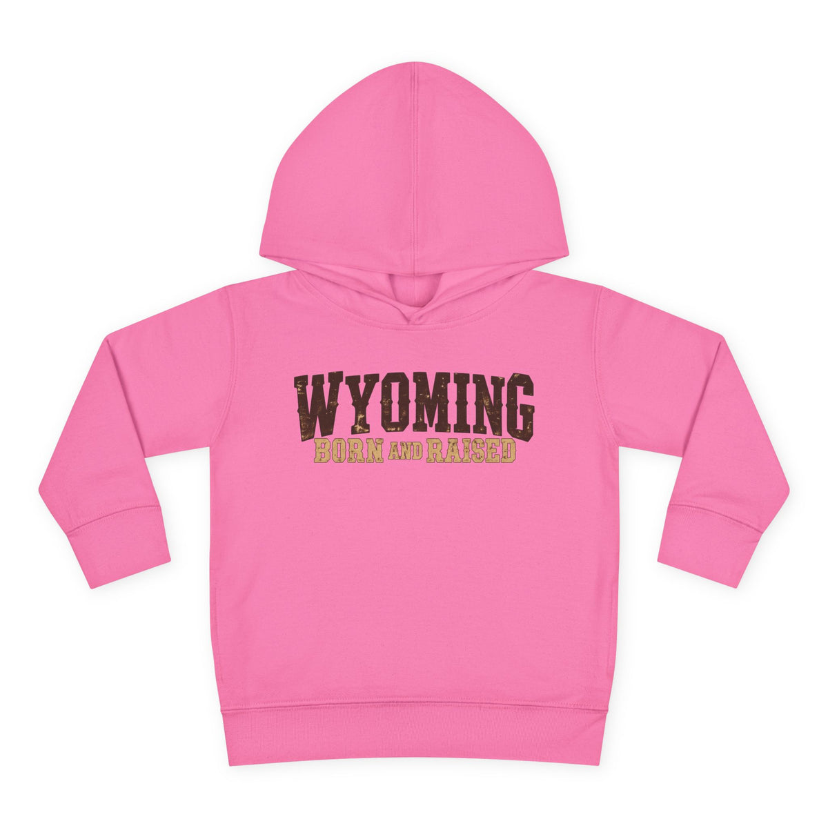 Wyoming Born and Raised Cowboy Heritage Unisex Toddler Pullover Fleece Hoodie