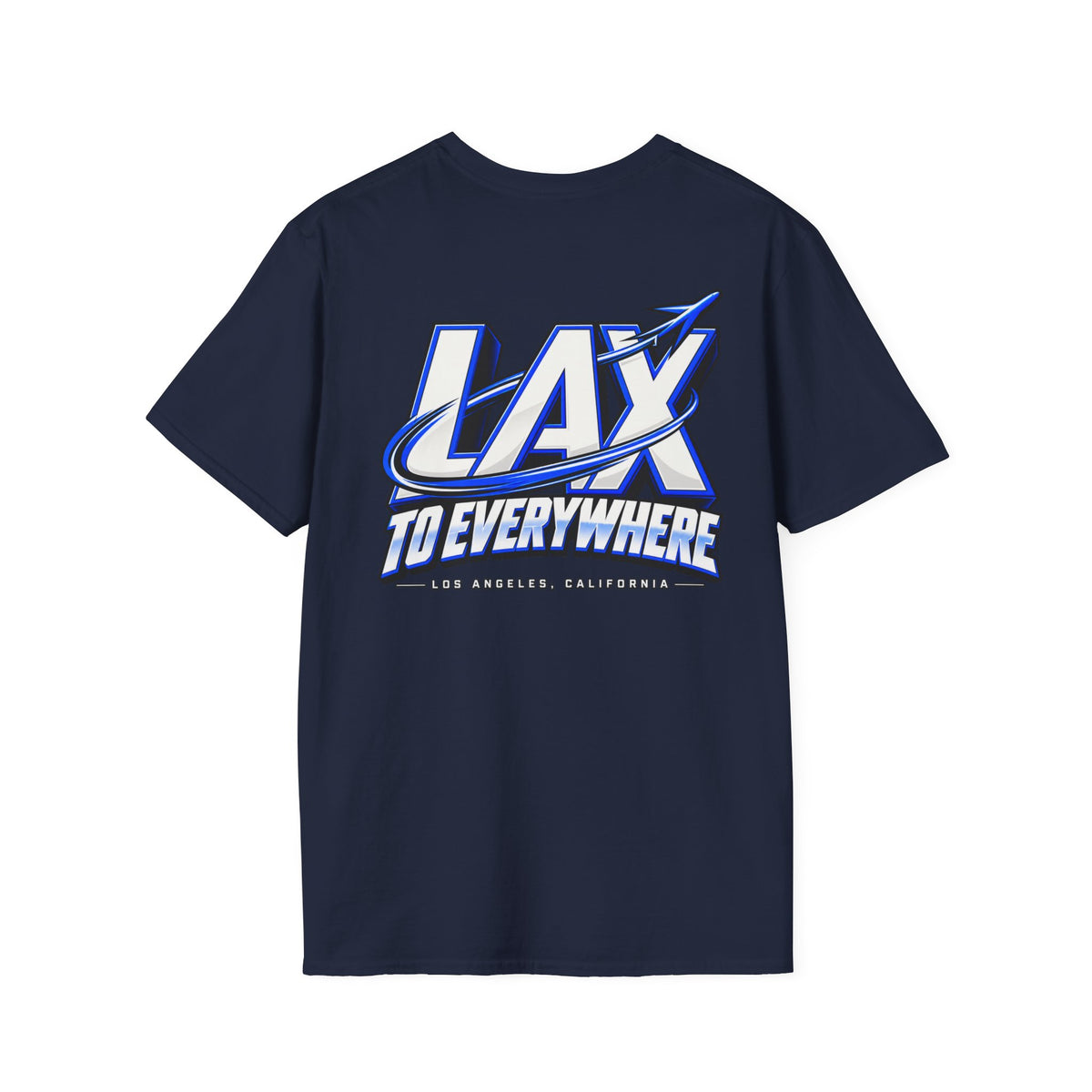 Lax To Everywhere Los Angeles Unisex Softstyle Graphic Tee