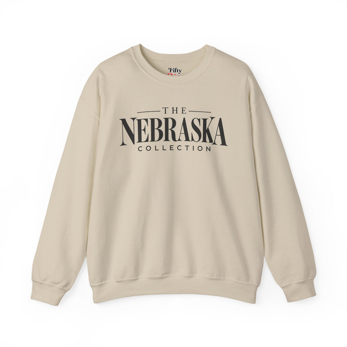 The Nebraska Collection Unisex Crewneck Sweatshirt State Name Graphic