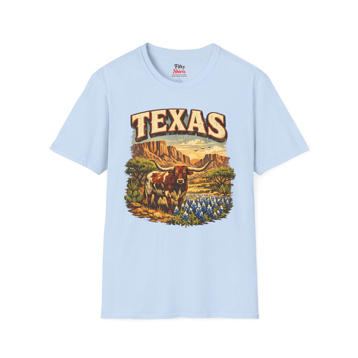 Texas Wildlife Unisex Softstyle T Shirt State Pride Graphic Tee Collections FS03