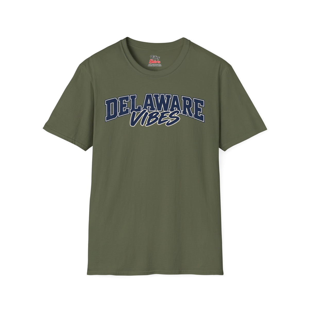 Delaware Vibes Unisex Softstyle T Shirt State Name Graphic Tee