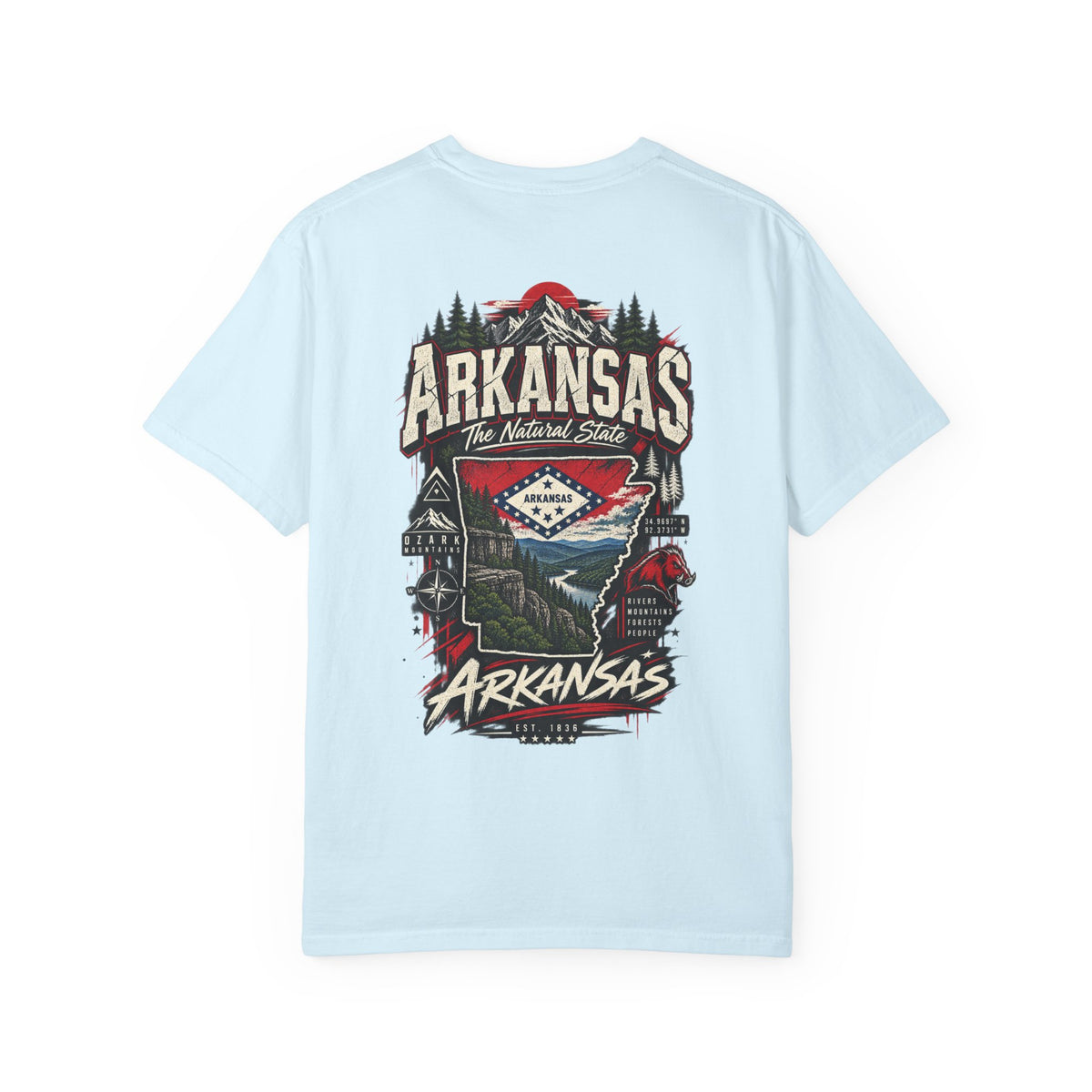 Arkansas Street Legacy Unisex Comfort Color 1717 Streetwear Graphic Tee