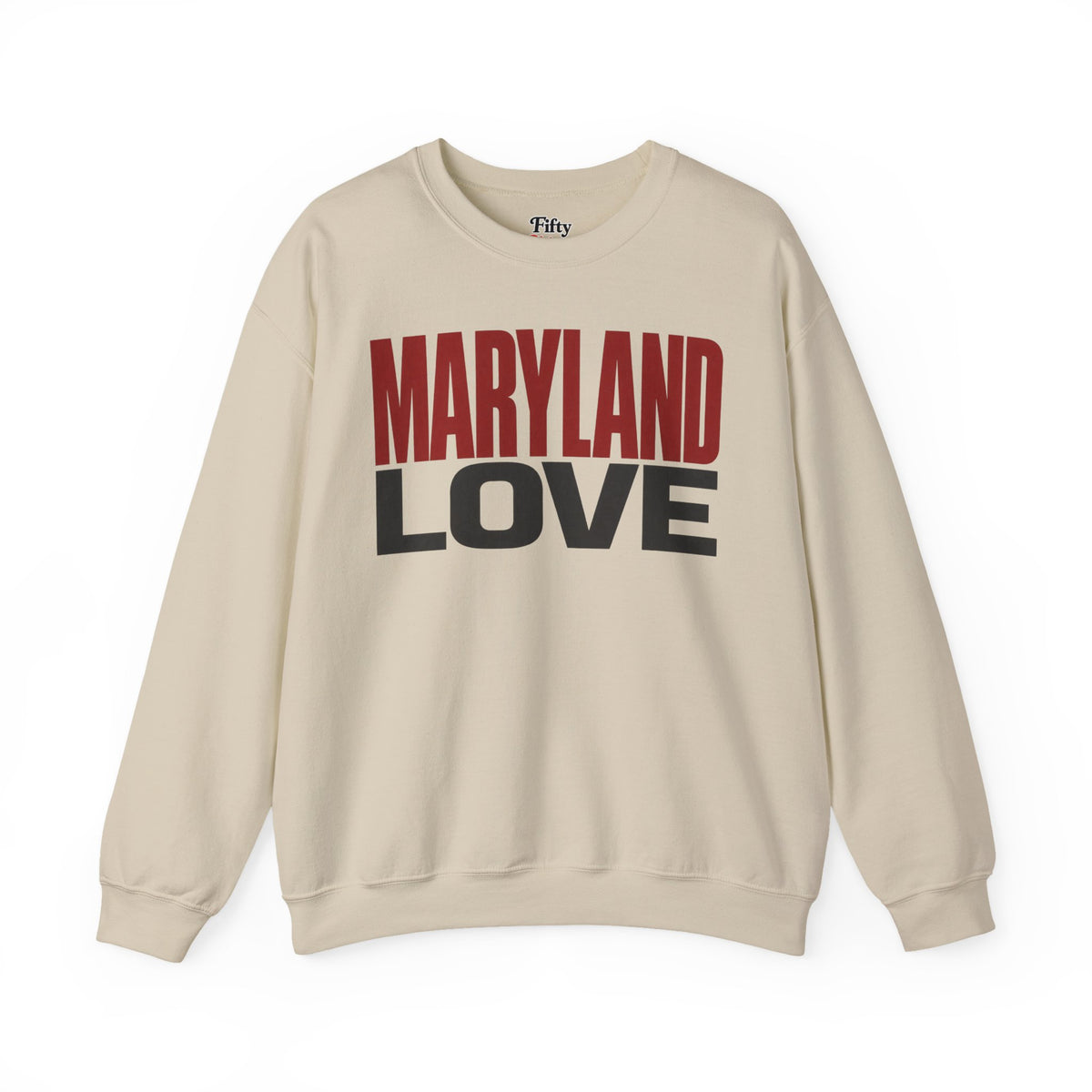 Maryland Love Unisex Crewneck Sweatshirt State Name Graphic