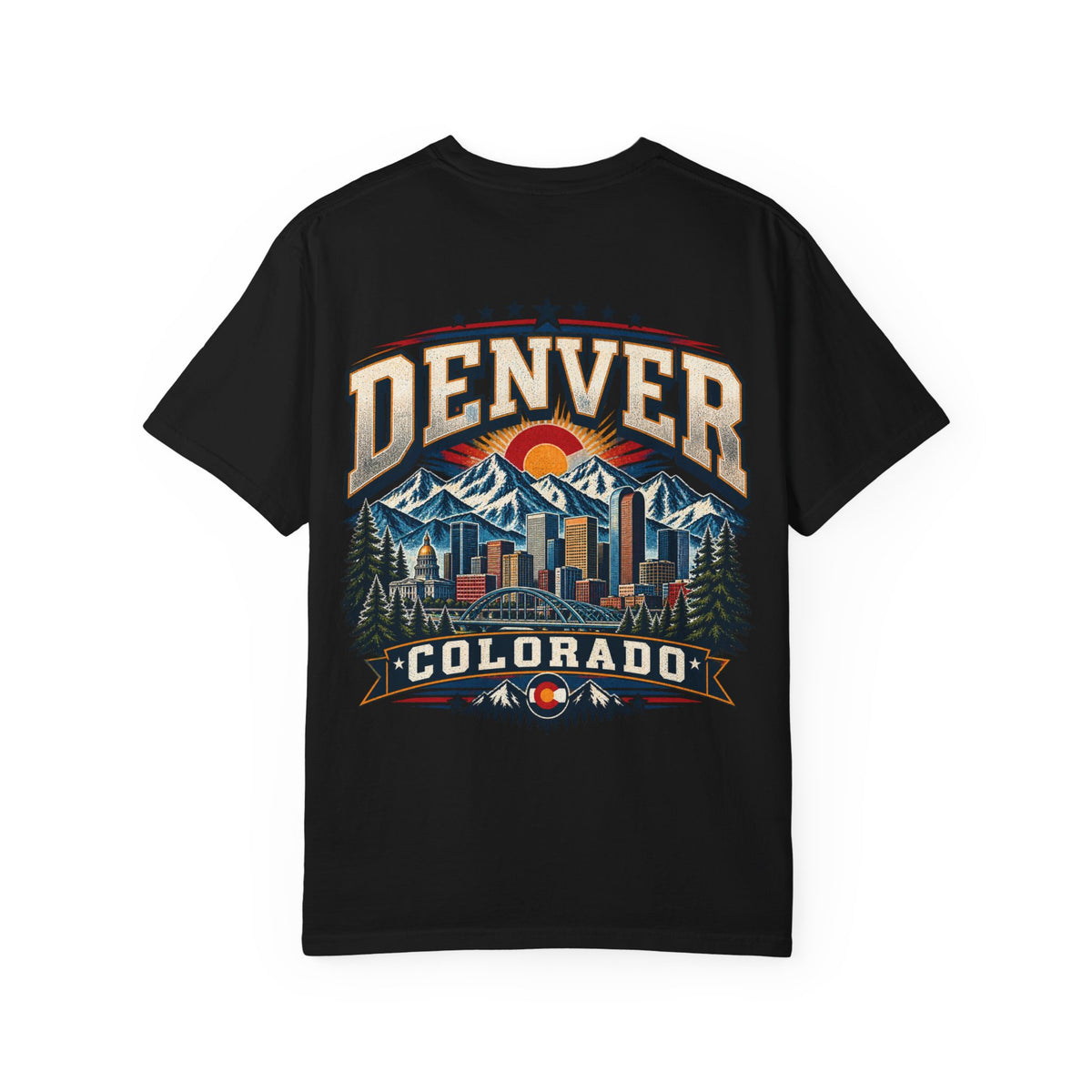 Denver Colorado Unisex Comfort Color 1717 Streetwear Graphic Tee