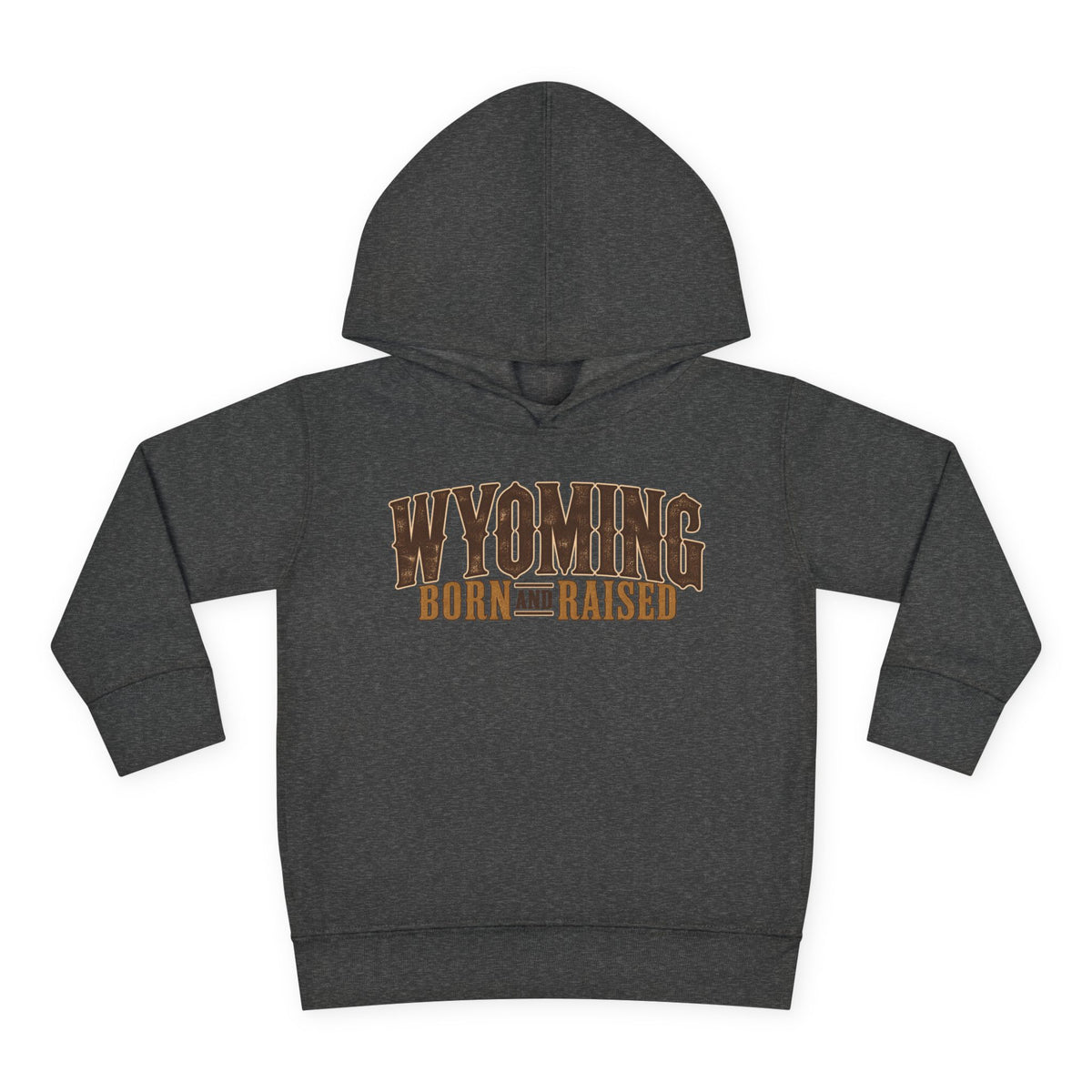 Wyoming Born and Raised Premium Ranch Heritage Unisex Toddler Pullover Fleece Hoodie