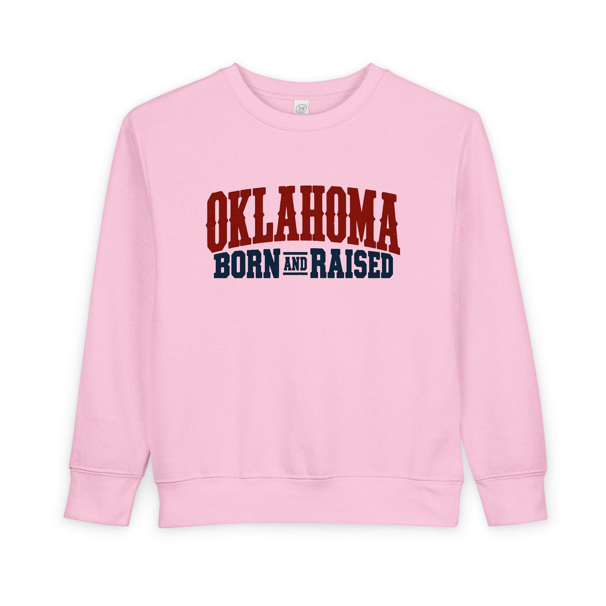 Oklahoma Born and Raised Classic Western Souvenir Unisex Toddler Sweatshirt