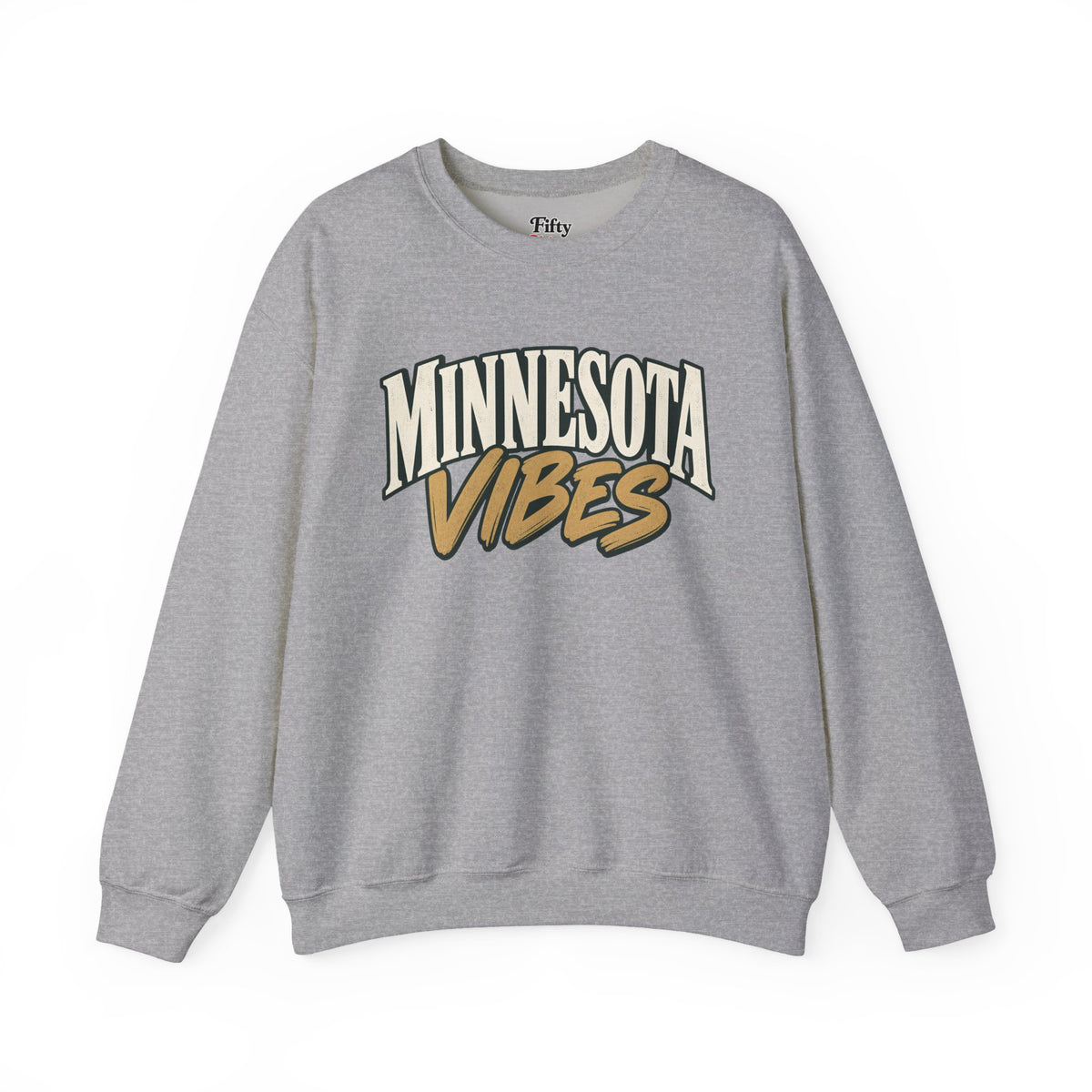 Minnesota Vibes Unisex Crewneck Sweatshirt State Name Graphic