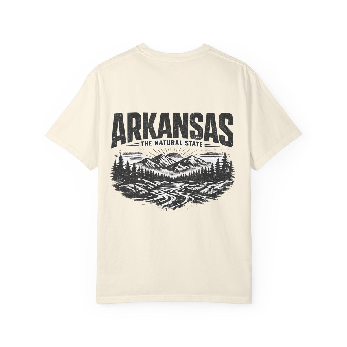 Arkansas Natural State Streetwear Unisex Comfort Color 1717 Streetwear Graphic Tee