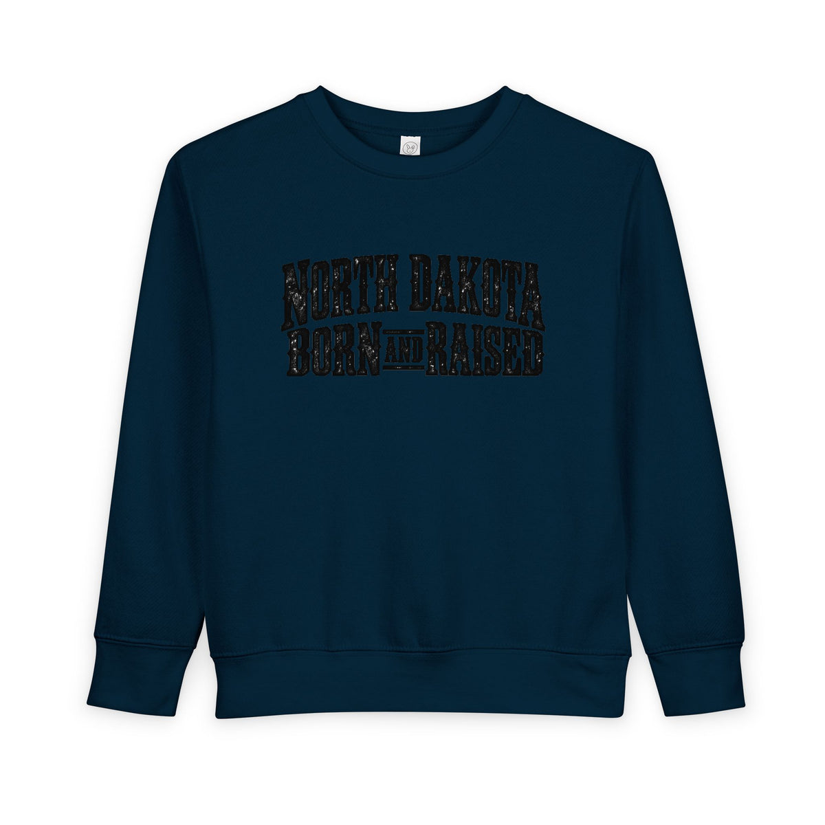 North Dakota Born and Raised Rugged Prairie Heritage Unisex Toddler Sweatshirt