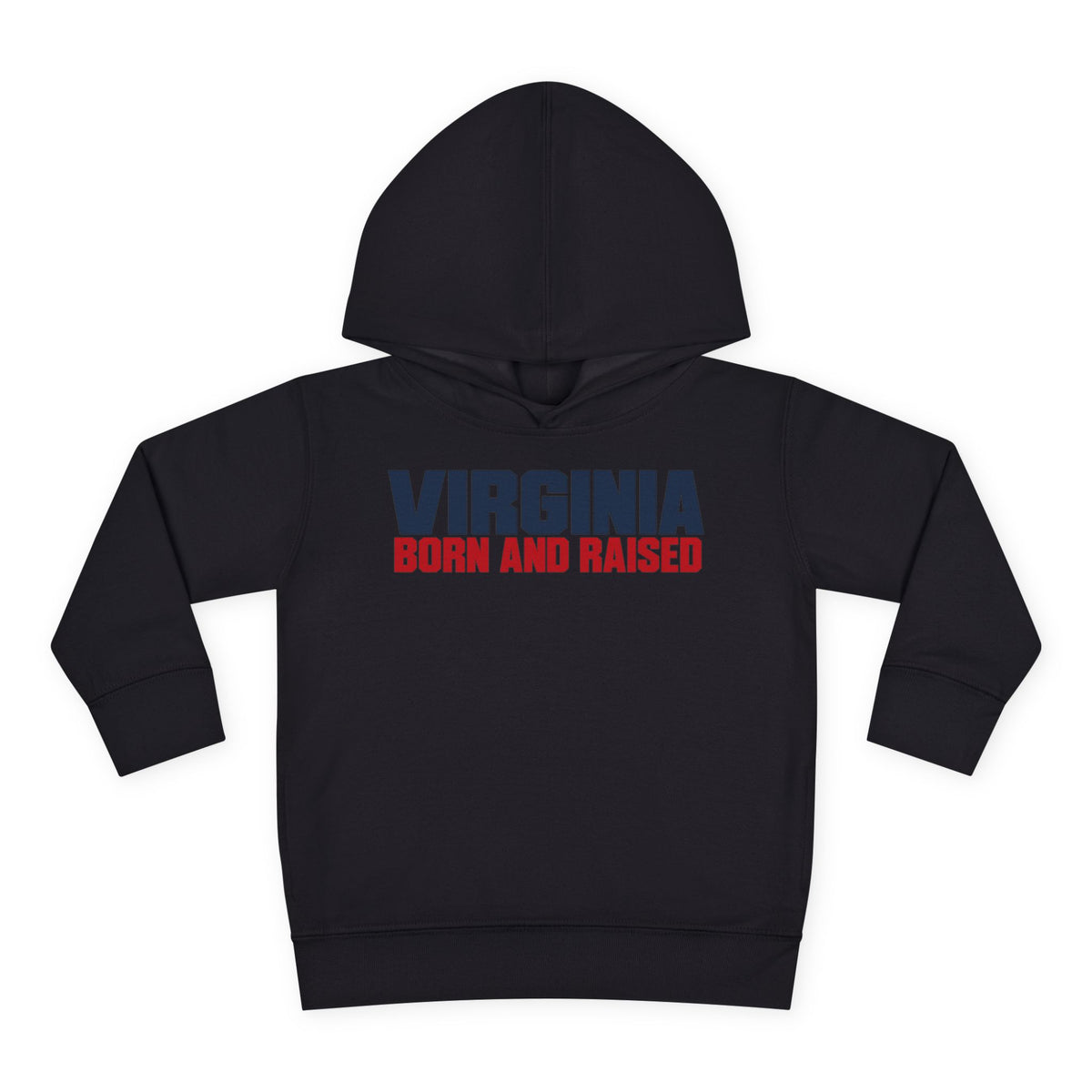 Virginia Born and Raised Minimal Modern Unisex Toddler Pullover Fleece Hoodie