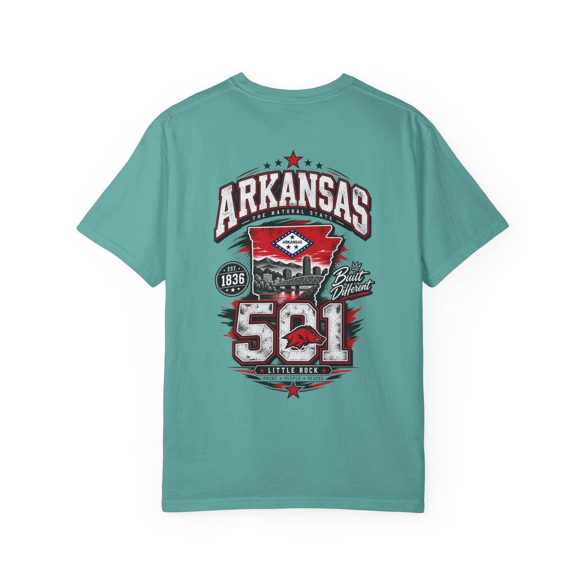 Arkansas 501 Unisex Comfort Color 1717 Streetwear Graphic Tee