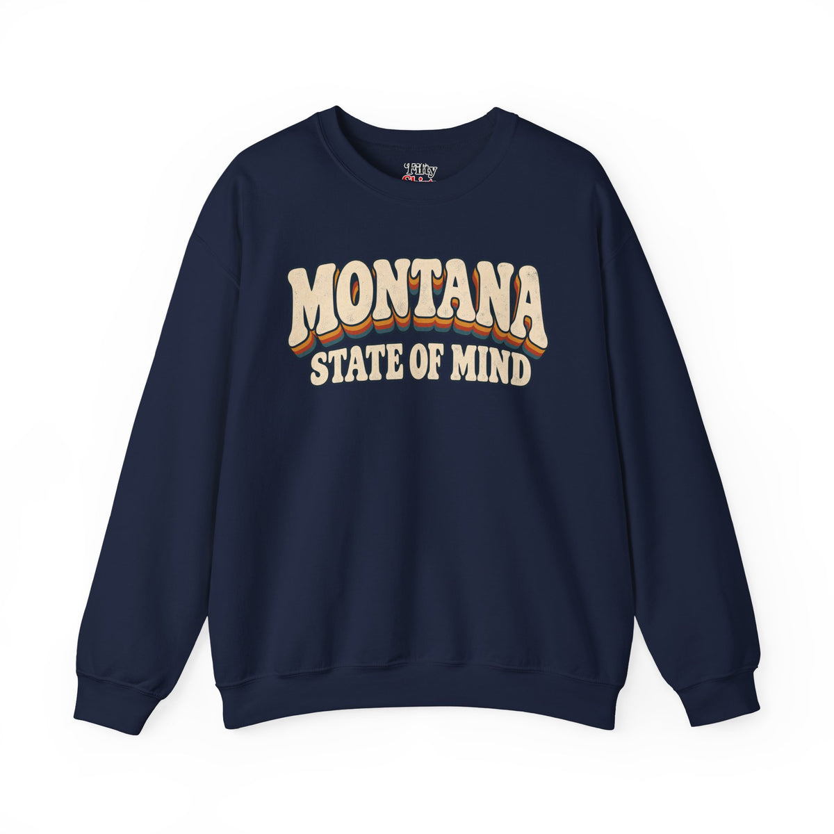 Montana State of Mind Unisex Crewneck Sweatshirt State Name Graphic
