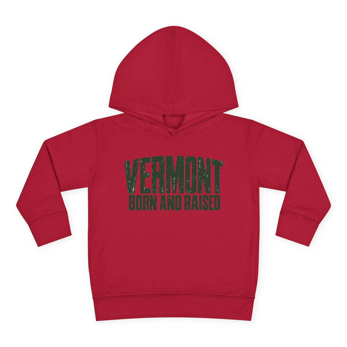 Vermont Born and Raised Modern New England Streetwear Unisex Toddler Pullover Fleece Hoodie