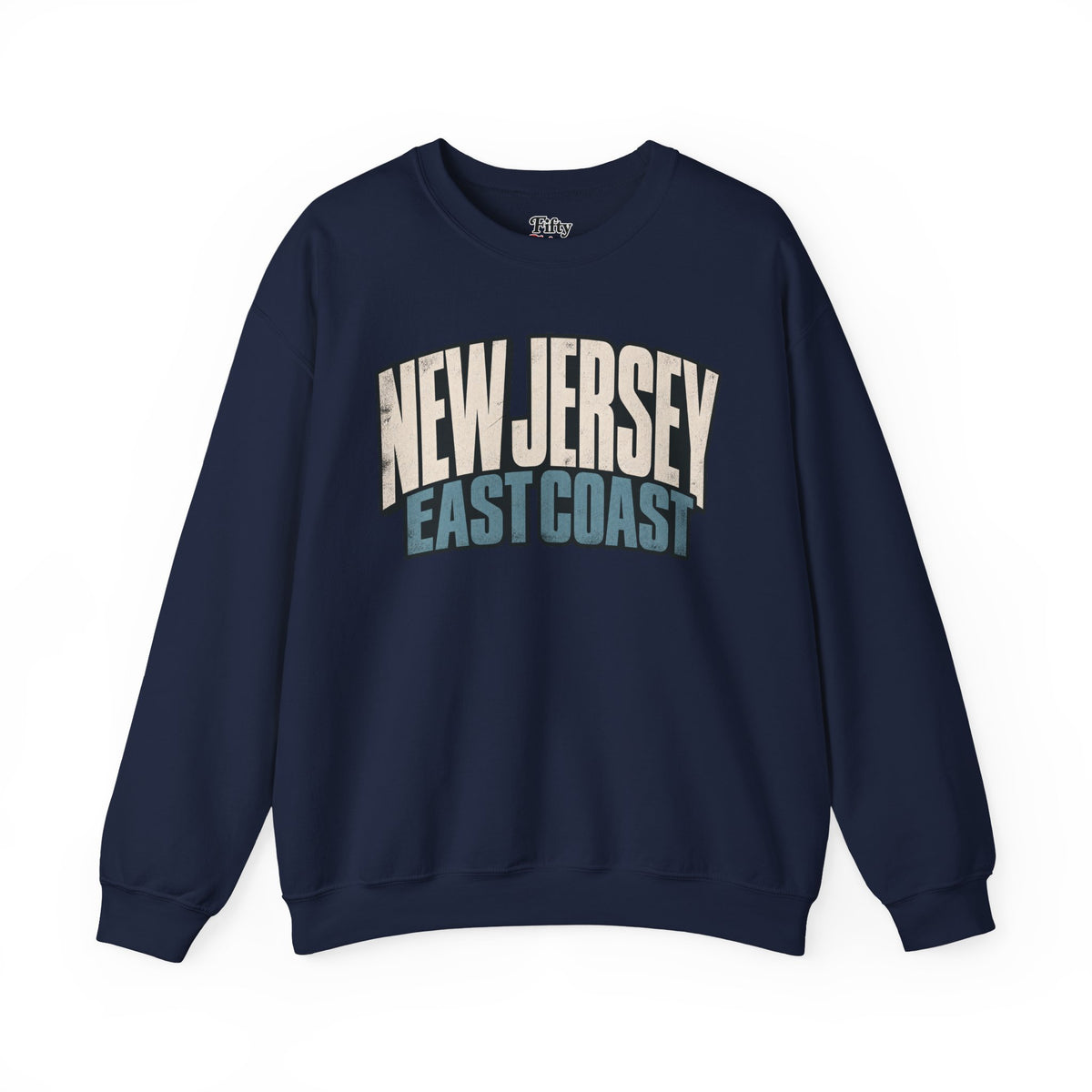 New Jersey East Coast Unisex Crewneck Sweatshirt State Name Graphic