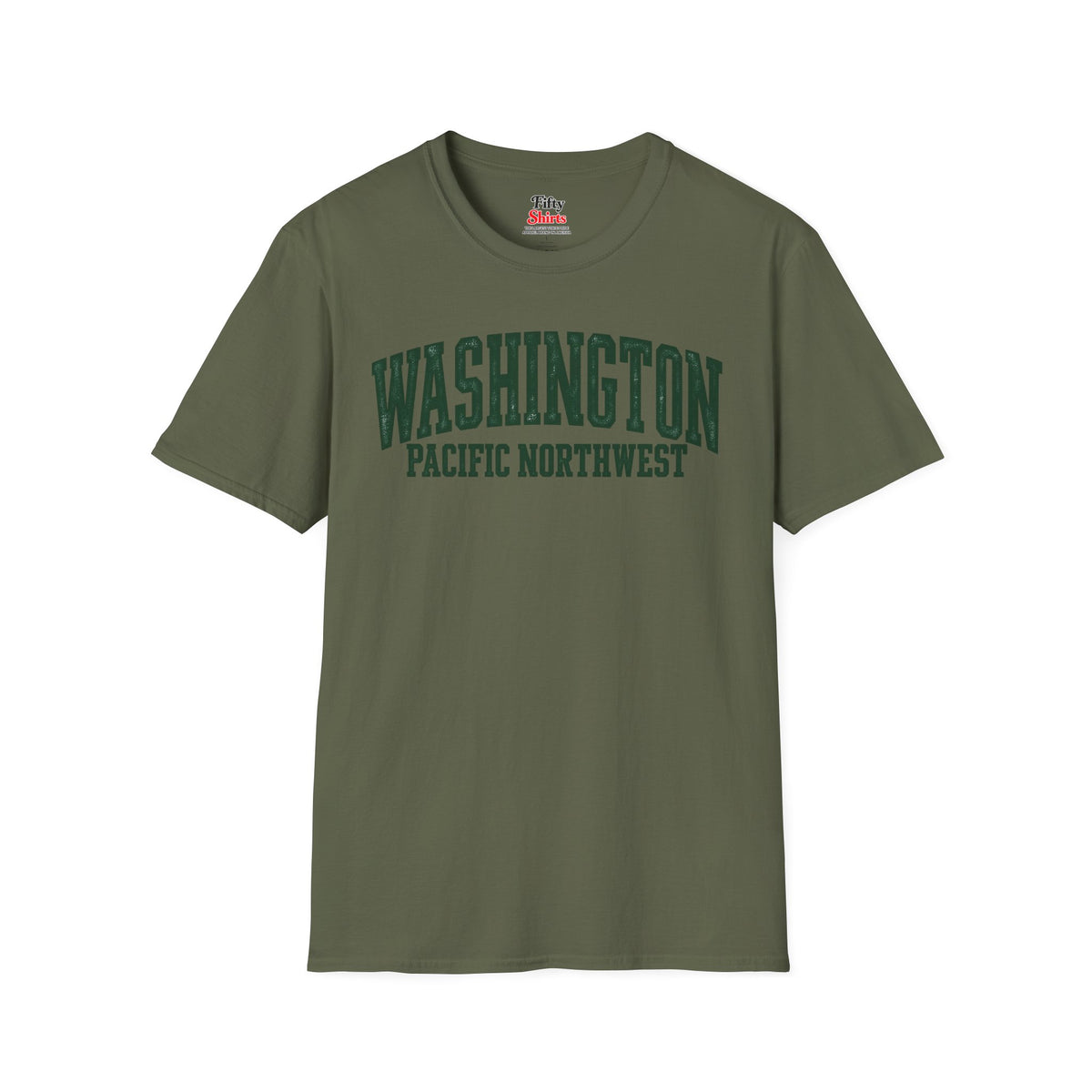 Washington Pacific Northwest Unisex Softstyle T Shirt State Name Graphic Tee