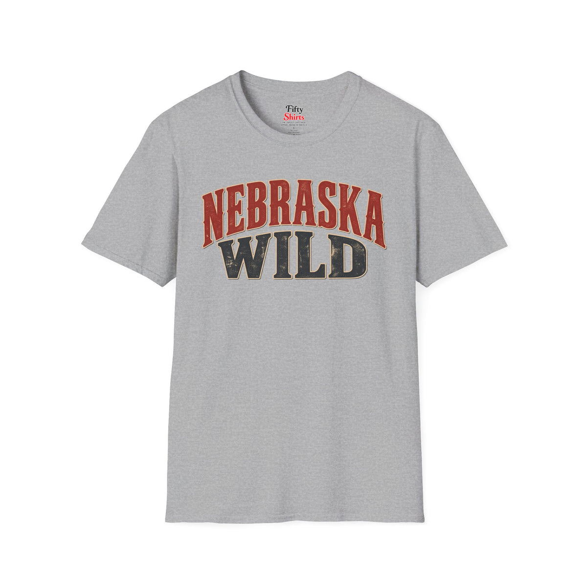 Nebraska Wild Unisex Softstyle T Shirt State Name Graphic Tee