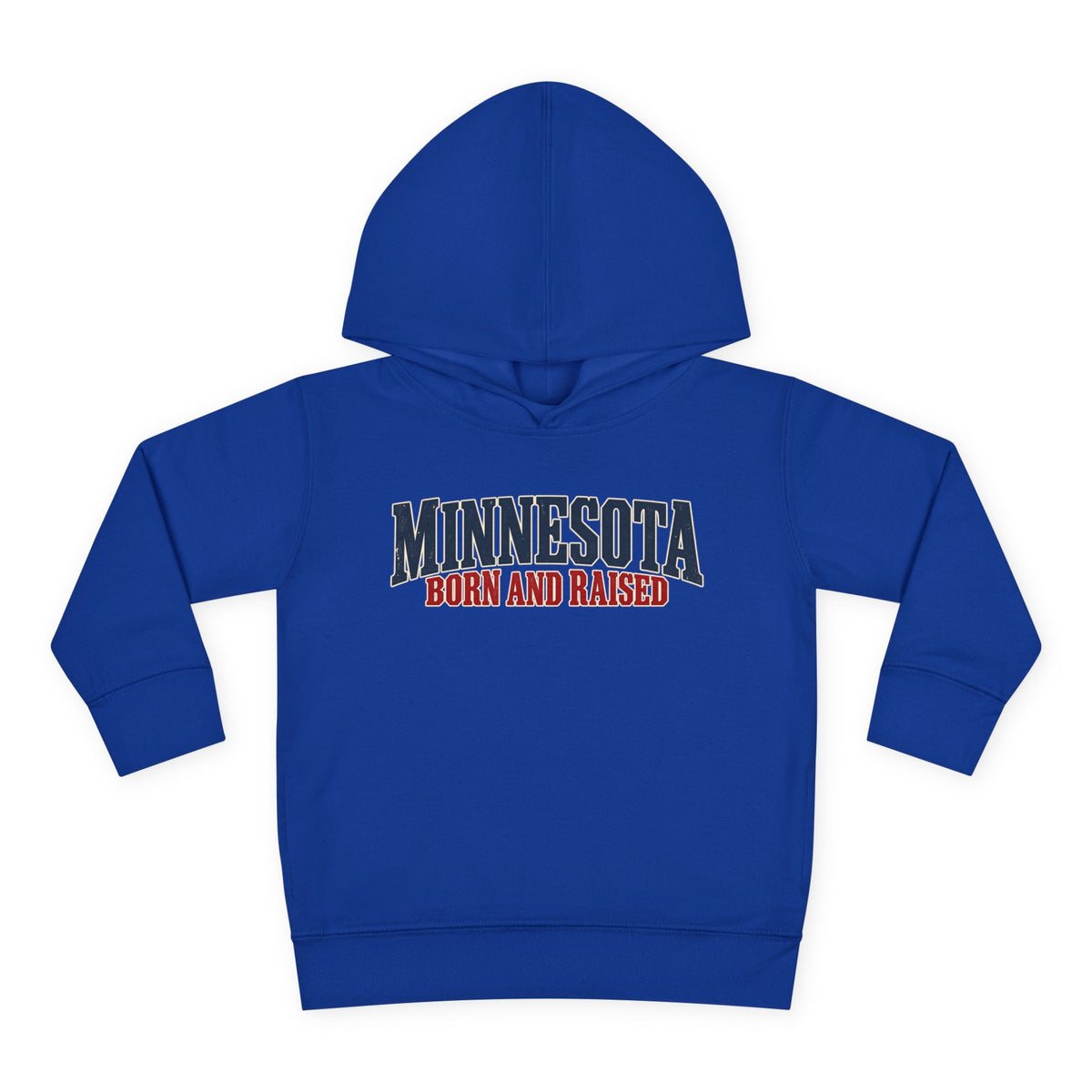 Minnesota Born and Raised Premium Northwoods Unisex Toddler Pullover Fleece Hoodie