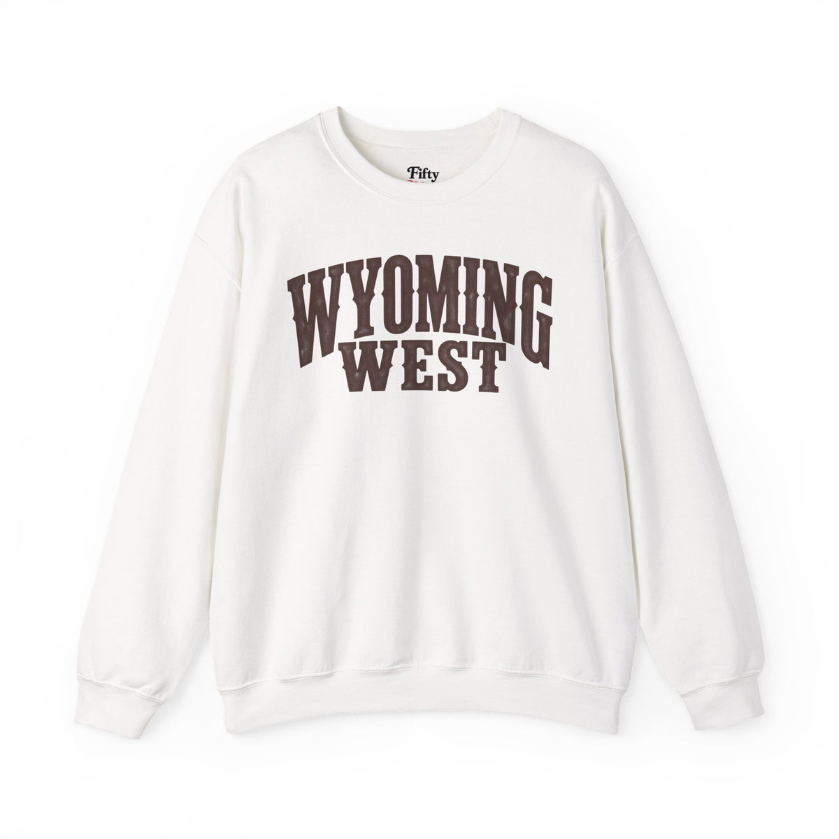 Wyoming West Unisex Crewneck Sweatshirt State Name Graphic
