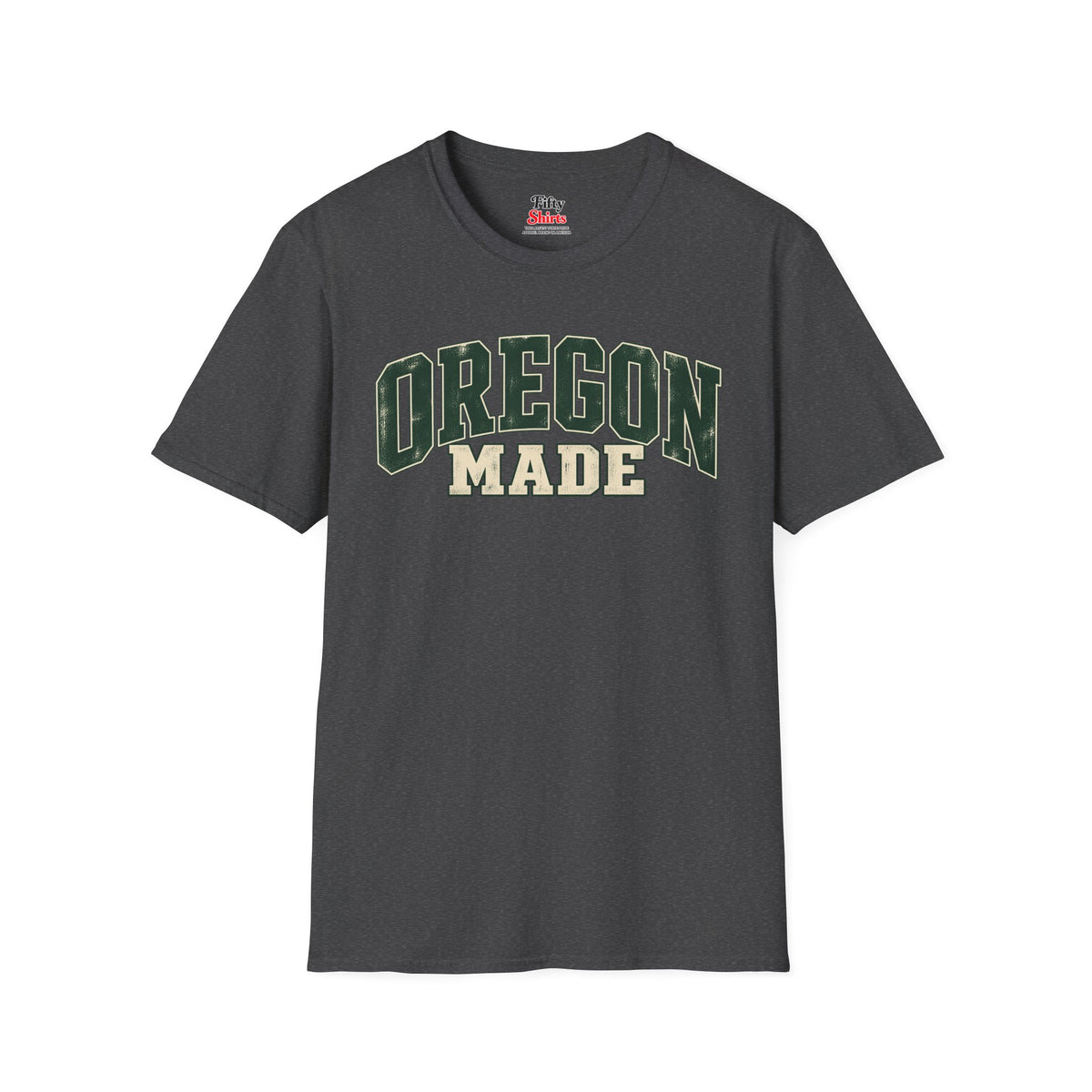 Oregon Made Unisex Softstyle T Shirt State Name Graphic Tee