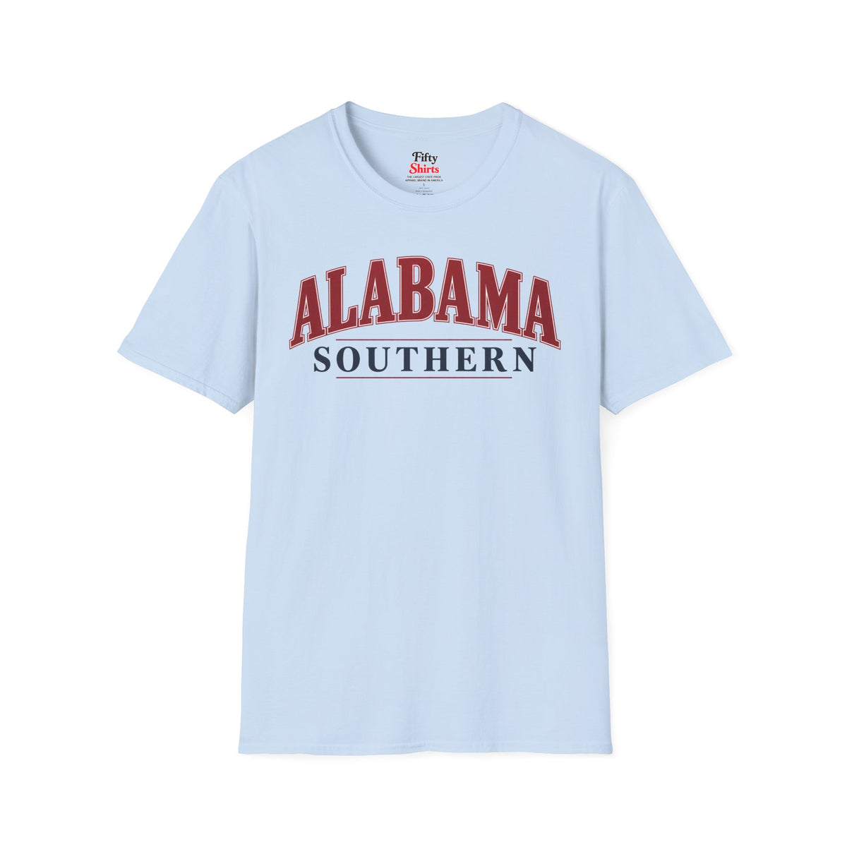 Alabama Southern Unisex Softstyle T Shirt State Name Graphic Tee