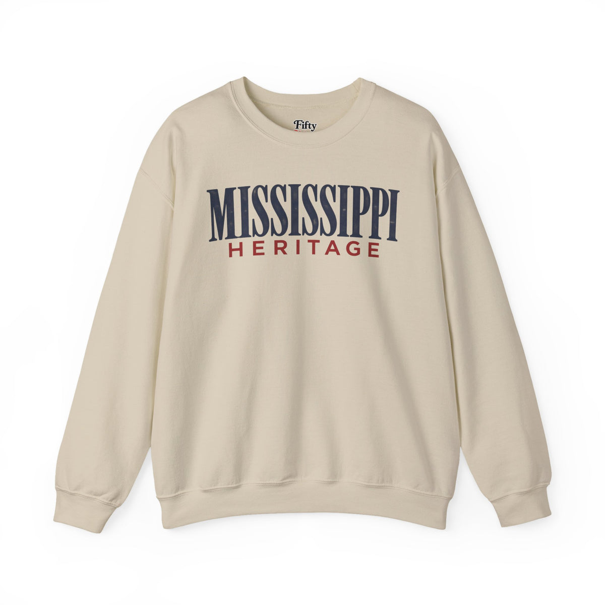 Mississippi Heritage Unisex Crewneck Sweatshirt State Name Graphic