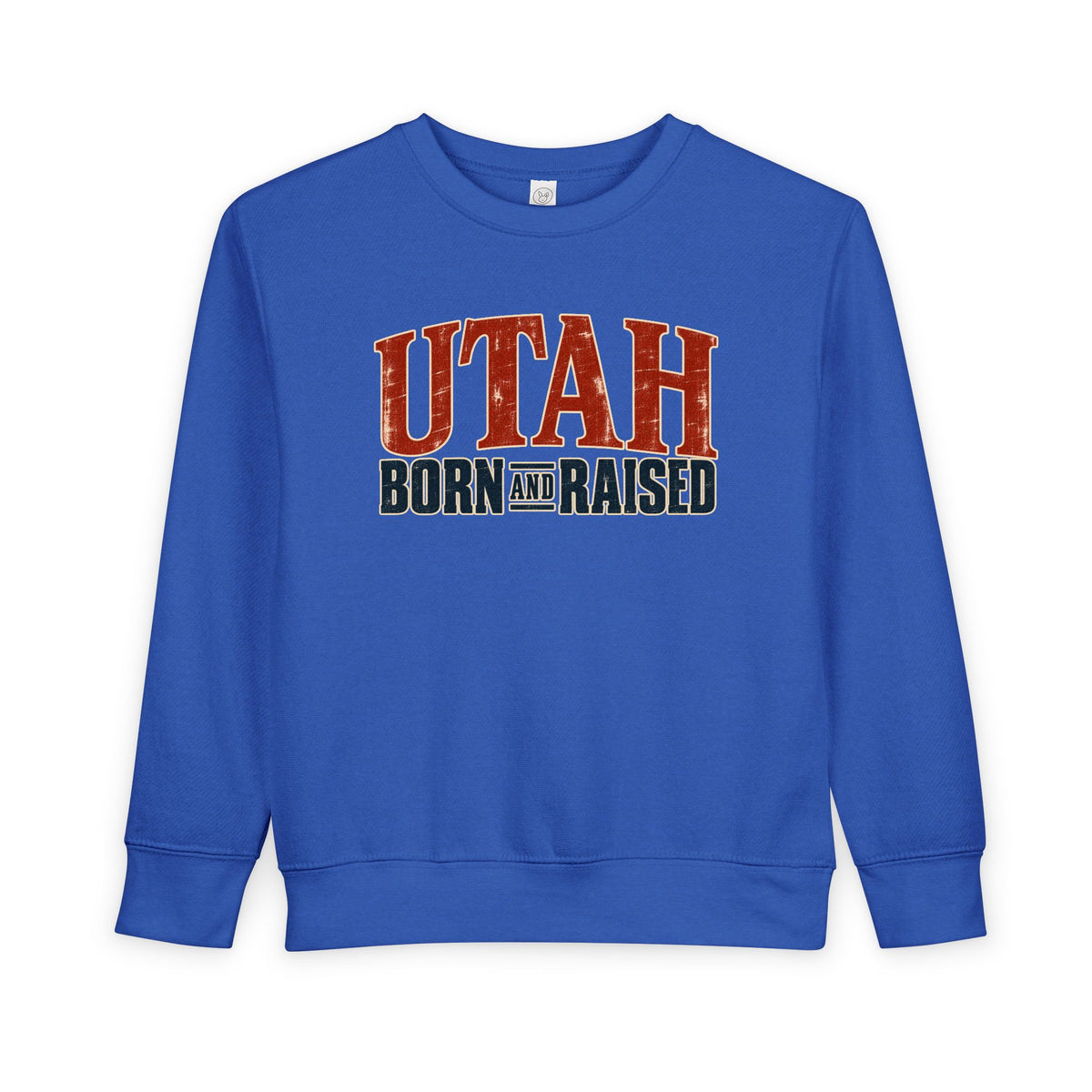 Utah Born and Raised Premium Heritage Unisex Toddler Sweatshirt