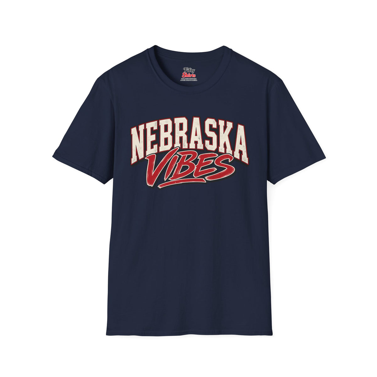 Nebraska Vibes Unisex Softstyle T Shirt State Name Graphic Tee