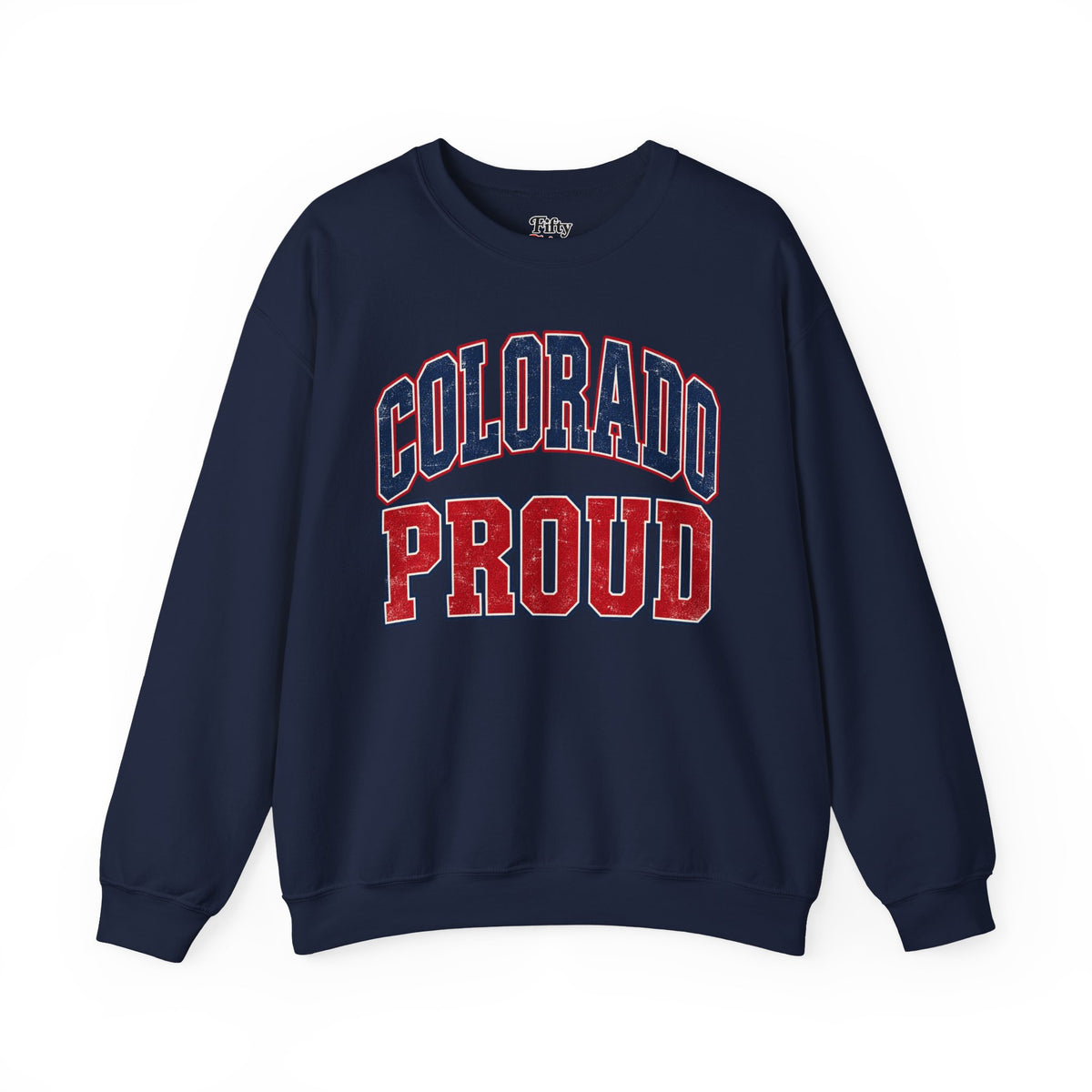 Colorado Proud Unisex Crewneck Sweatshirt State Name Graphic