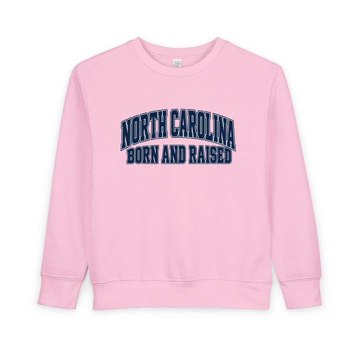 North Carolina Born and Raised Old-School Sportswear Unisex Toddler Sweatshirt