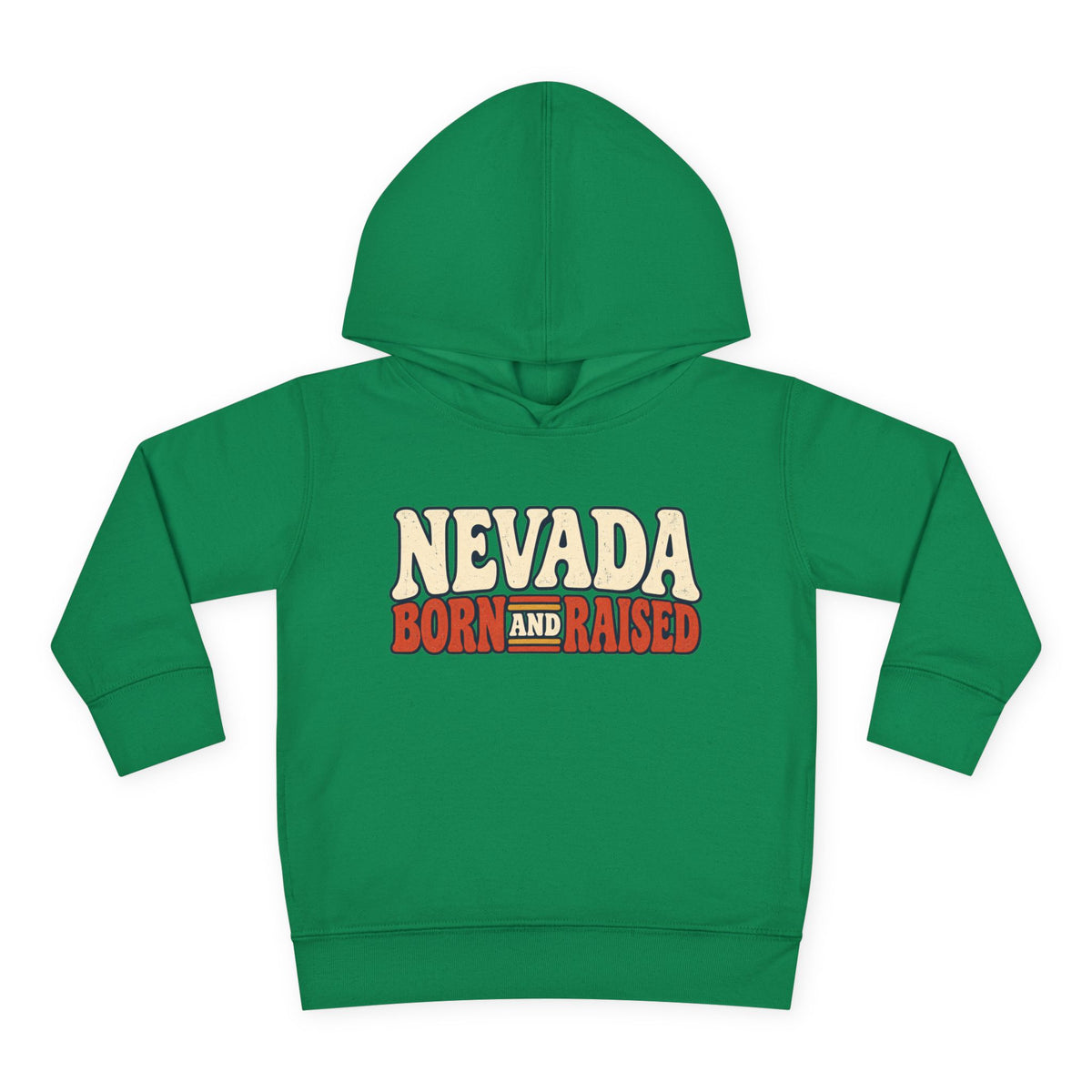 Nevada Born and Raised Retro 1970s Desert Unisex Toddler Pullover Fleece Hoodie
