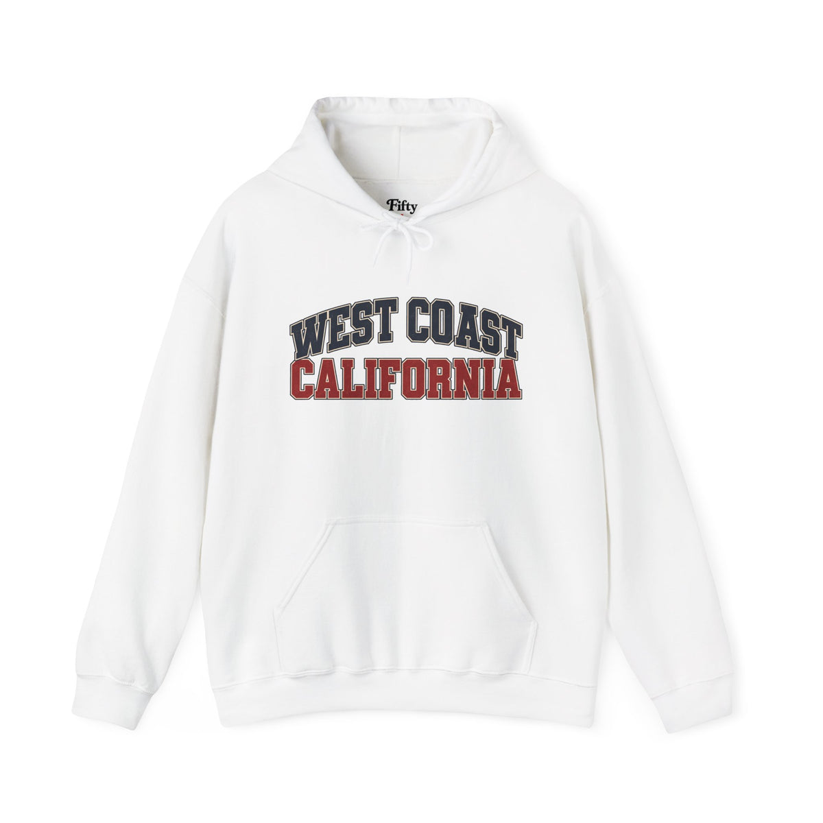 West Coast California Unisex Hoodie State Name Graphic