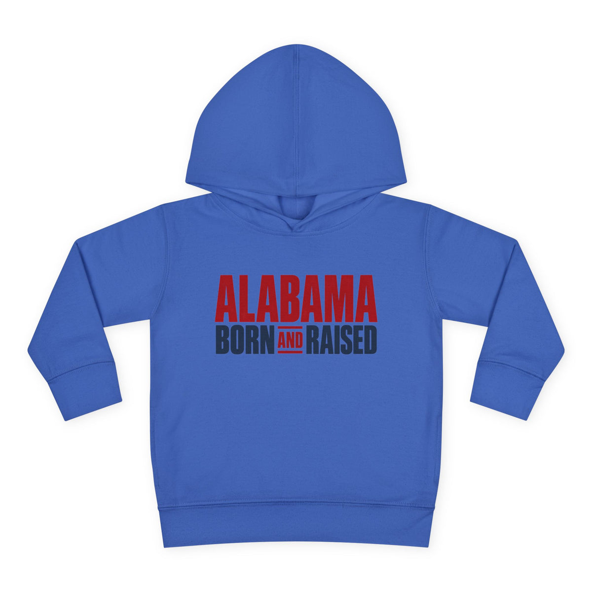 Alabama Born and Raised Minimal Heritage Unisex Toddler Pullover Fleece Hoodie