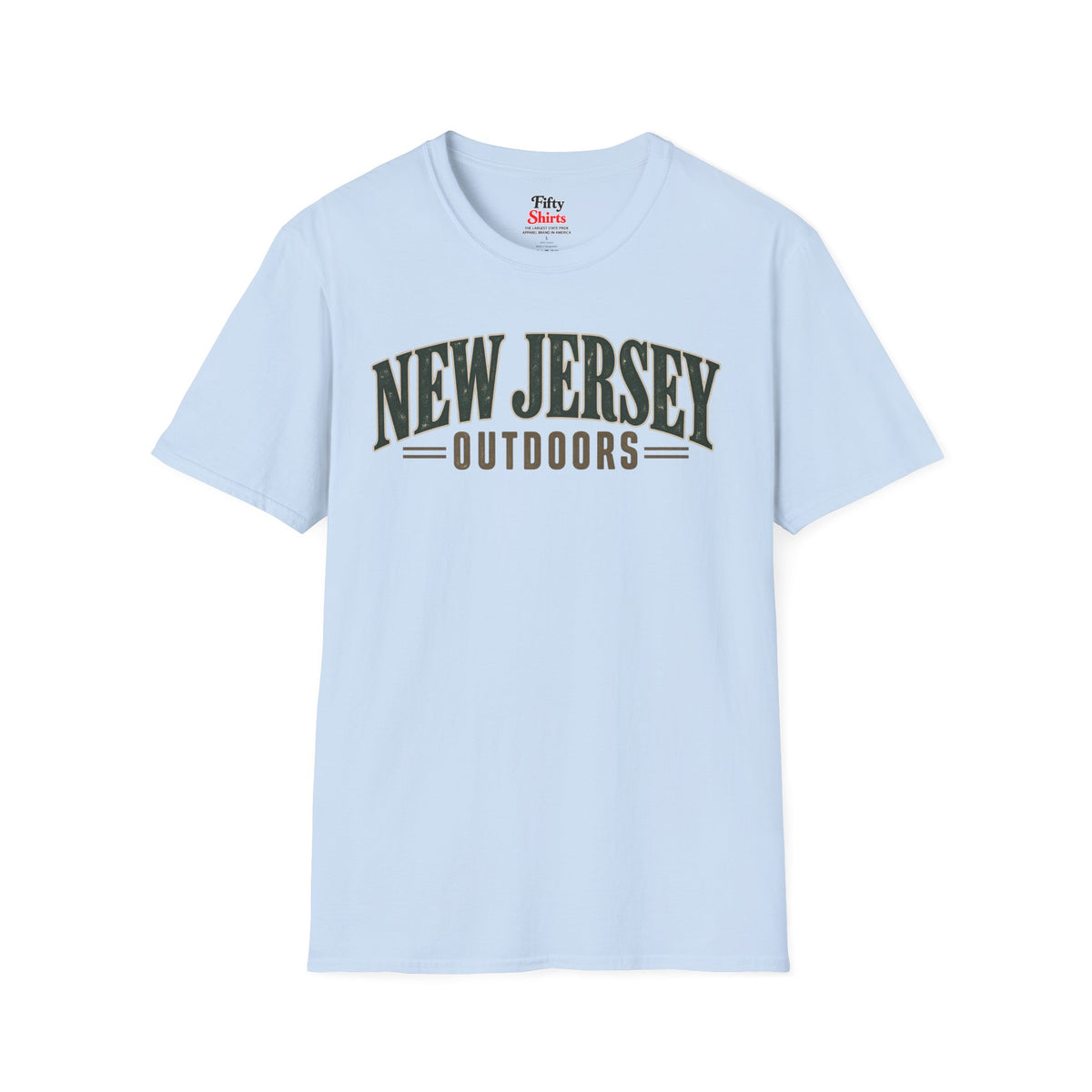 New Jersey Outdoors Unisex Softstyle T Shirt State Name Graphic Tee