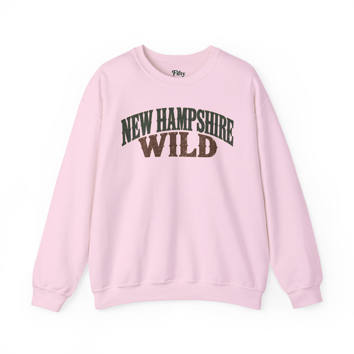 New Hampshire Wild Unisex Crewneck Sweatshirt State Name Graphic