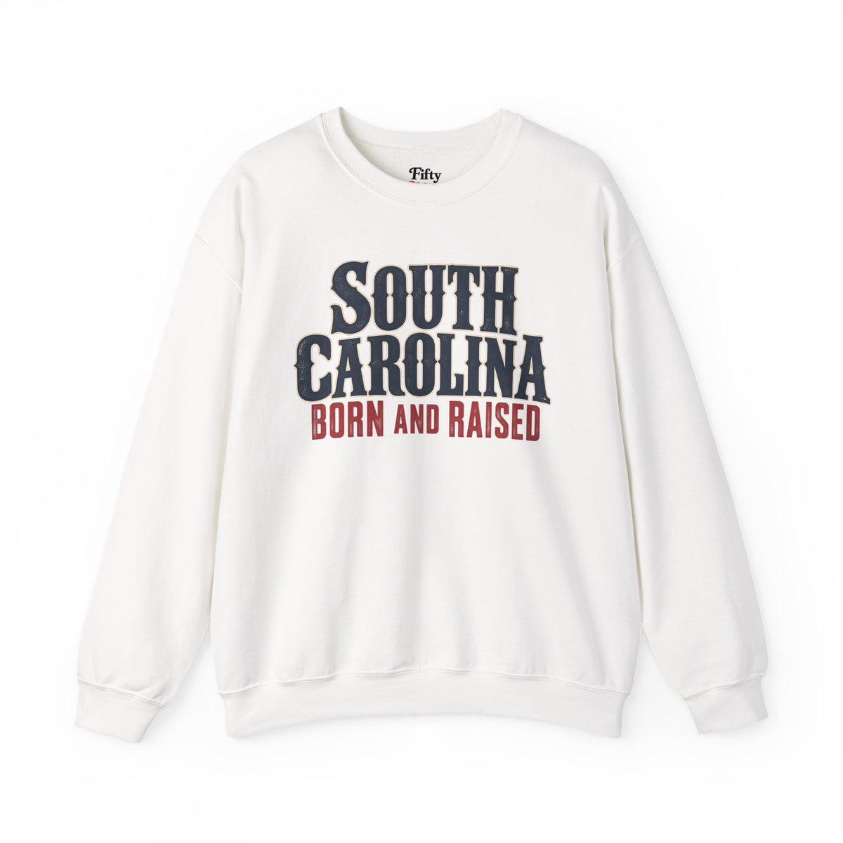 South Carolina Born and Raised Premium Heritage Unisex Sweatshirt Graphic