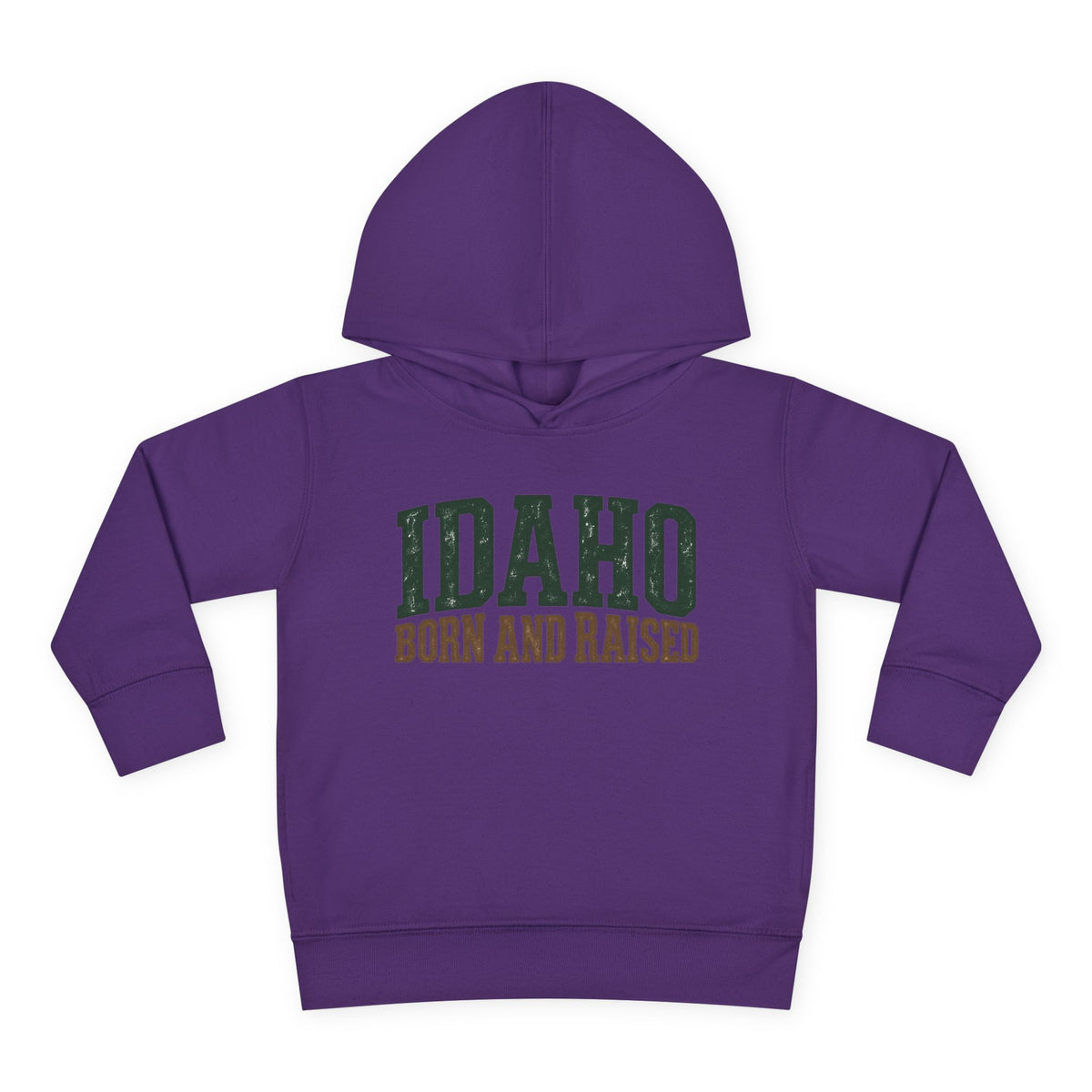 Idaho Born and Raised Pacific Northwest Heritage Unisex Toddler Pullover Fleece Hoodie