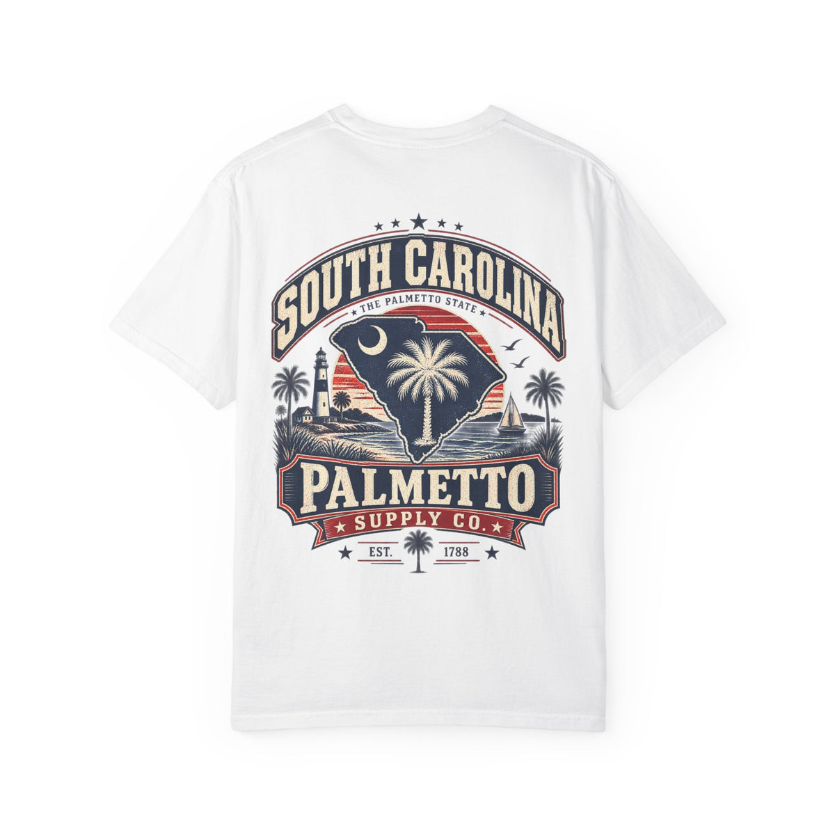 South Carolina Palmetto Supply Co Unisex Comfort Color 1717 Streetwear Graphic Tee