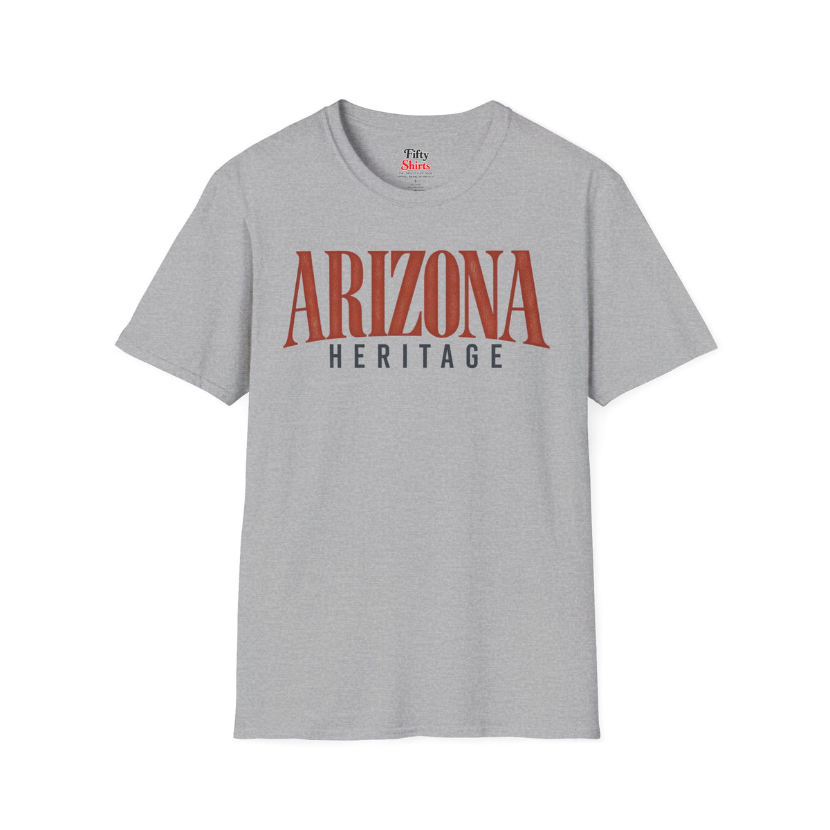 Arizona Heritage Unisex Softstyle T Shirt State Name Graphic Tee
