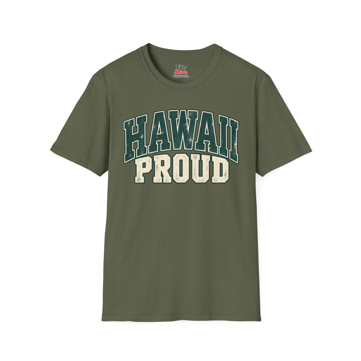 Hawaii Proud Unisex Softstyle T Shirt State Name Graphic Tee
