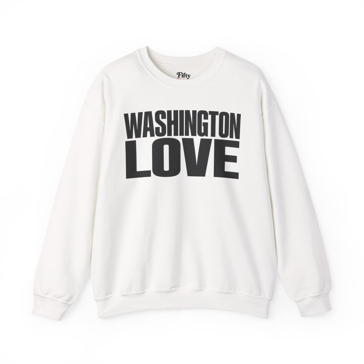Washington Love Unisex Crewneck Sweatshirt State Name Graphic