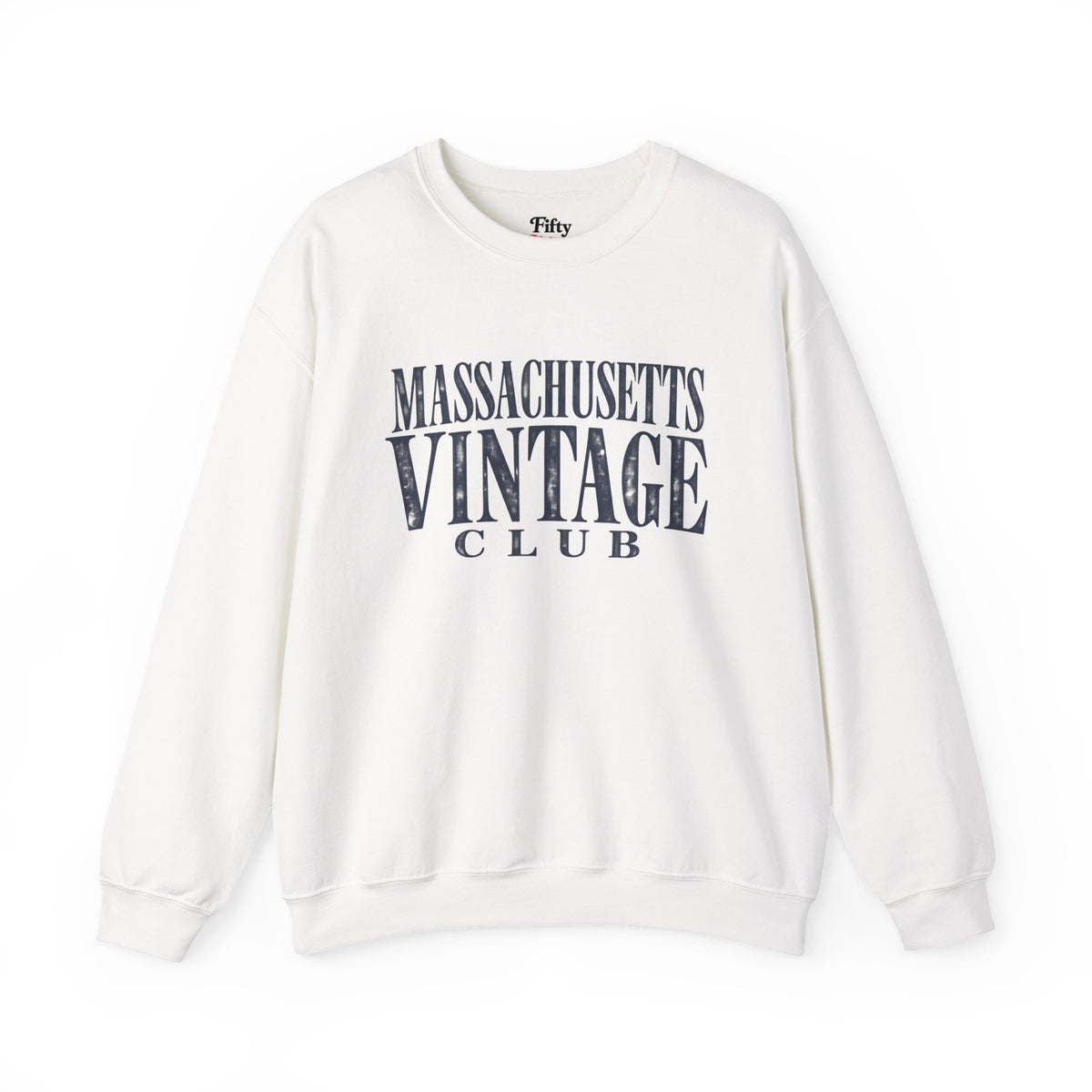 Massachusetts Vintage Club Unisex Crewneck Sweatshirt State Name Graphic