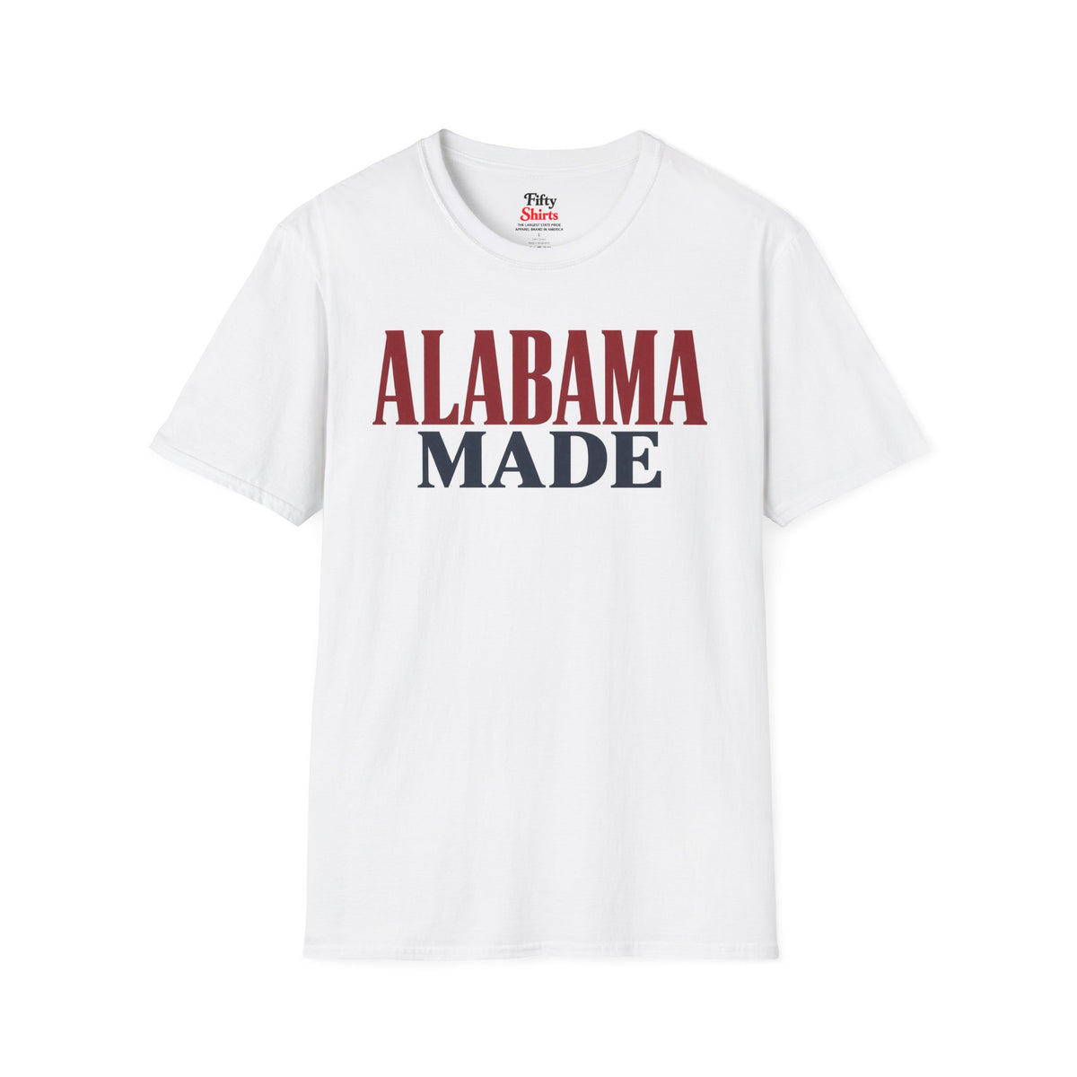 Alabama Made Unisex Softstyle T Shirt State Name Graphic Tee
