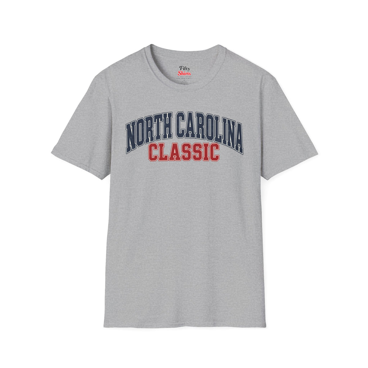 North Carolina Classic Unisex Softstyle T Shirt State Name Graphic Tee