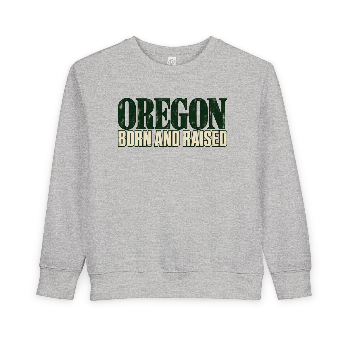 Oregon Born and Raised Premium Heritage Unisex Toddler Sweatshirt
