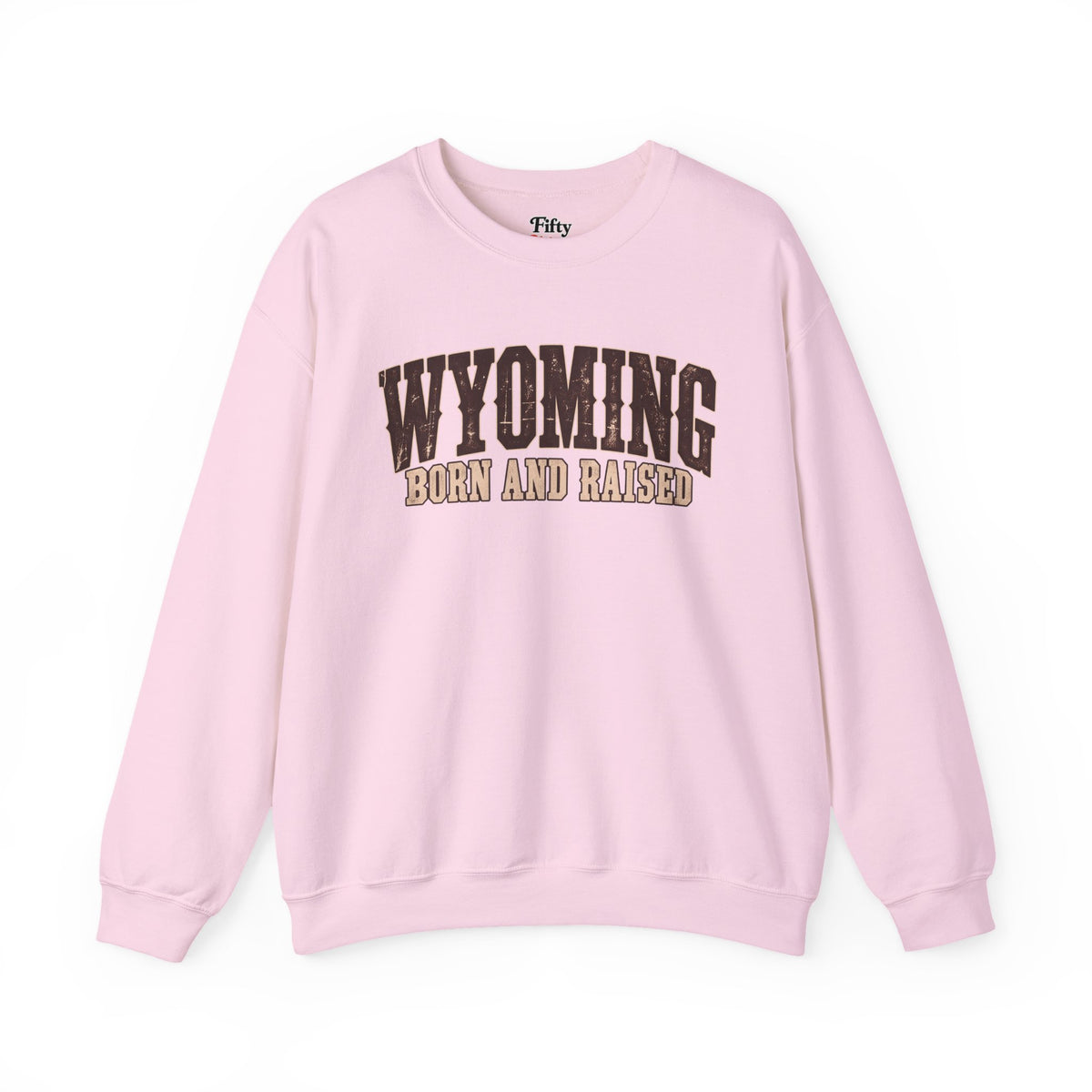 Wyoming Born and Raised Vintage Western Americana Unisex Sweatshirt Graphic
