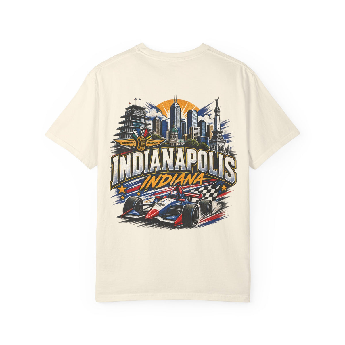 Indianapolis Indiana Unisex Comfort Color 1717 Streetwear Graphic Tee